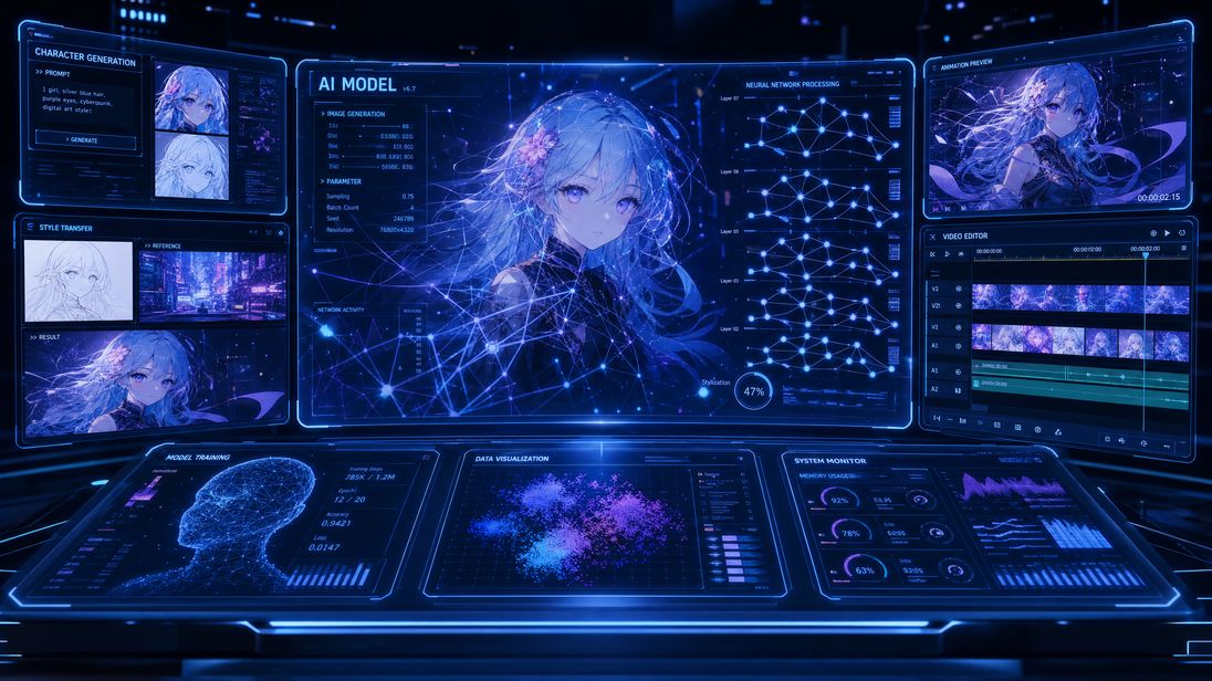 捷克街头 AI动漫技术