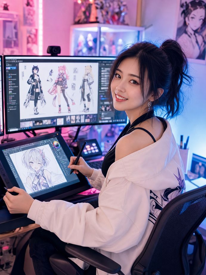 捷克街头美少女写真动漫